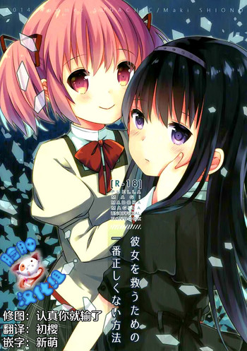 (C86) [Sudachic (Shiono Maki)] Kanojo o Sukuu Tame no Ichiban Tadashikunai Houhou (Puella Magi Madoka Magica) [Chinese] [脸肿汉化组]