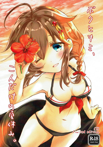 (C92) [Aimai Aigan Agitation (Hokuna Rin)] Boku to Kimi, Futari dake no Natsuyasumi. (Kantai Collection -KanColle-)