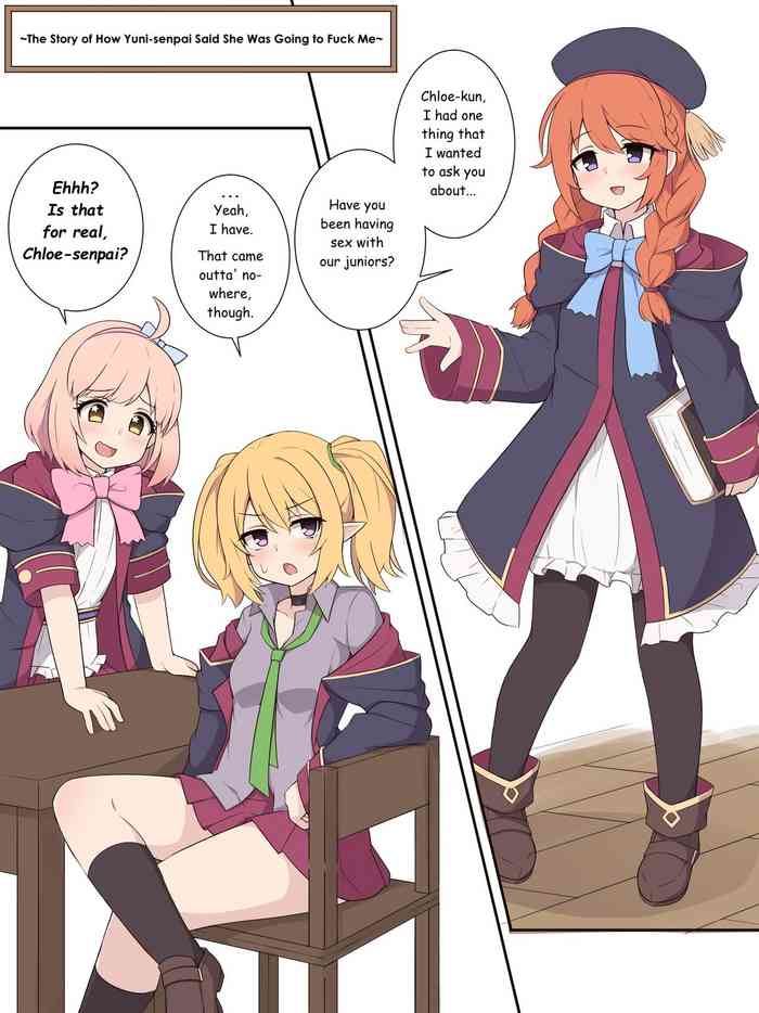 [Fizz] Yuni Senpai to Tanteki ni Ieba Ecchi suru Ohanashi | The Story of How Yuni-senpai Said She Was Going to Fuck Me (Princess Connect! Re_Dive) [English] [Cummytai Translations]