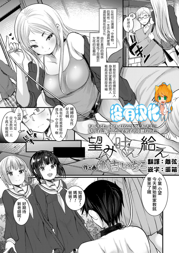 [Kameyoshi Ichiko] Nozomi Kanae Tamae (Girls forM Vol. 20) [Chinese] [沒有漢化]