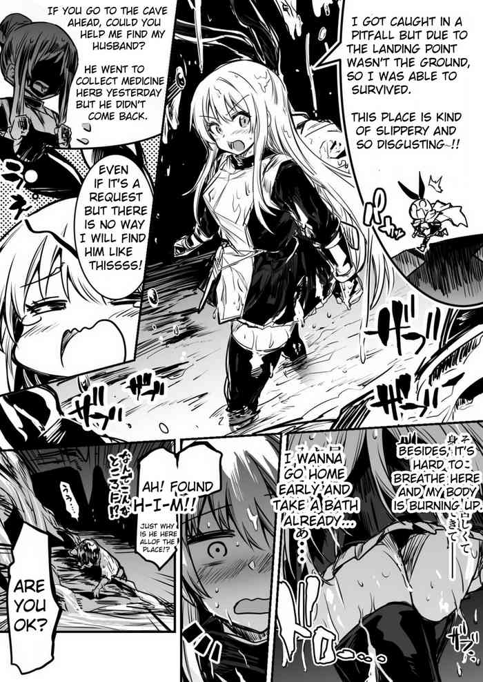[Lefthand] Adventure-chan who got in heat while rescue a man on request in the dark pit mucus swamp[English][CT]