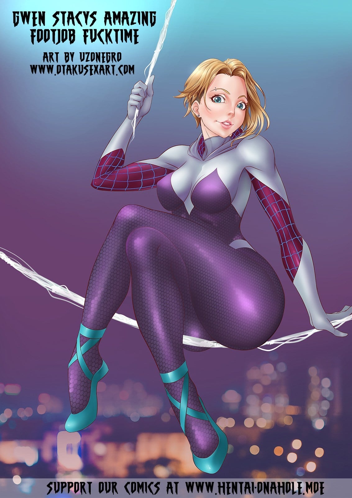 Gwen Stacy’s Amazing Footjob Fucktime – Spider-Man (Uzonegro)