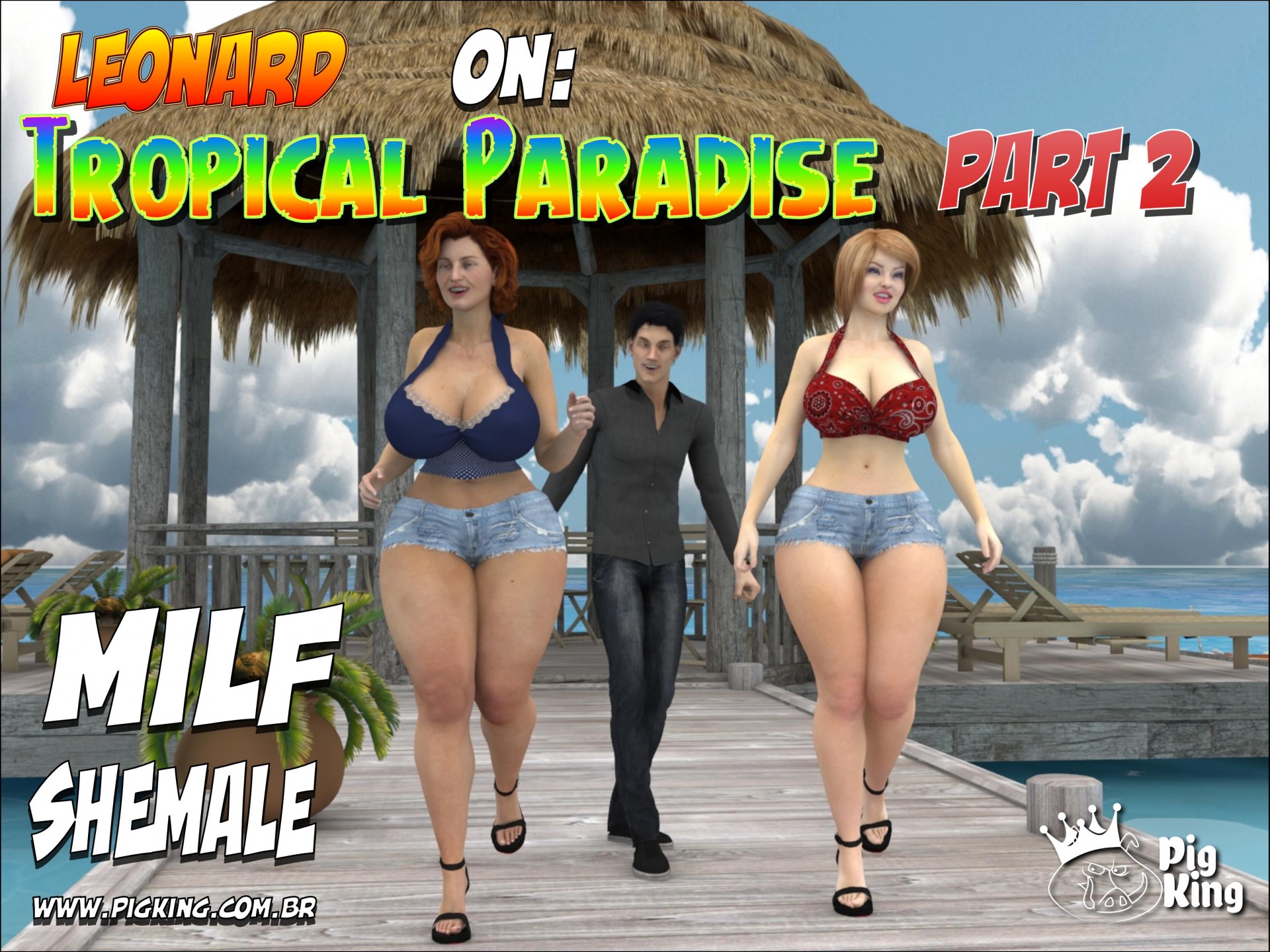 Tropical Paradise Part 2 – PigKing Shemale
