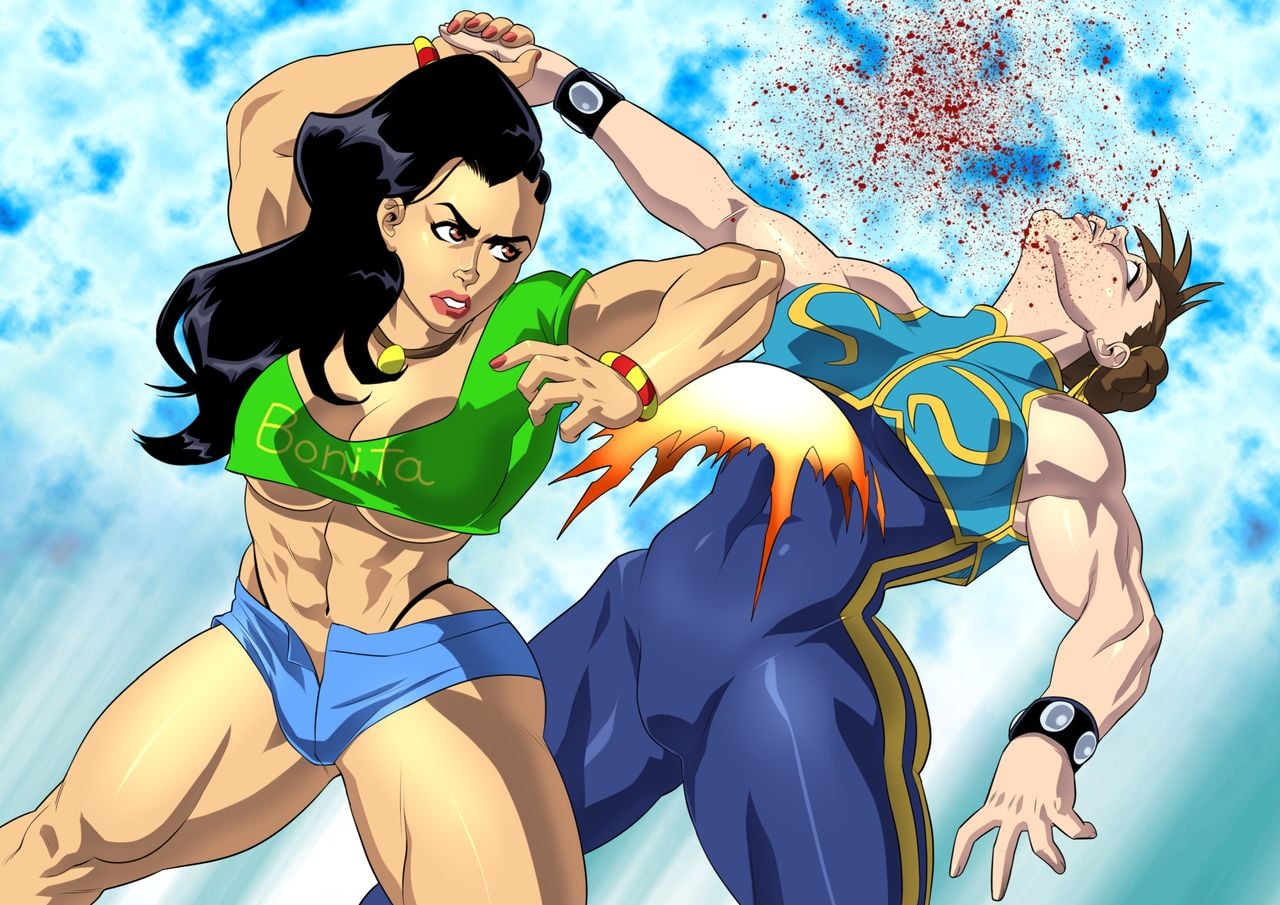Laura Matsuda vs Chun-Li Alpha (Street Fighter V)