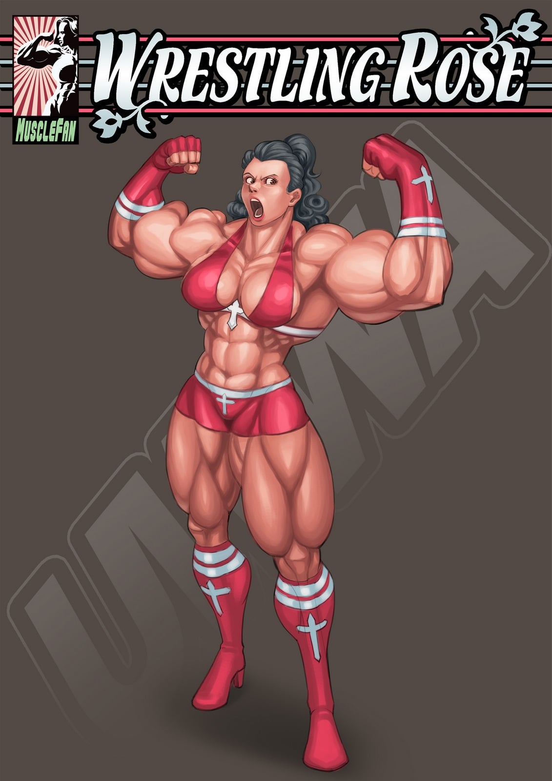 Wrestling Rose – Muscle Fan
