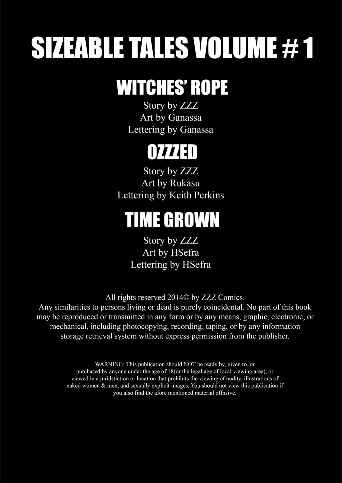 Sizeable Tales 1 CE – Witches’ Rope by ZZZ
