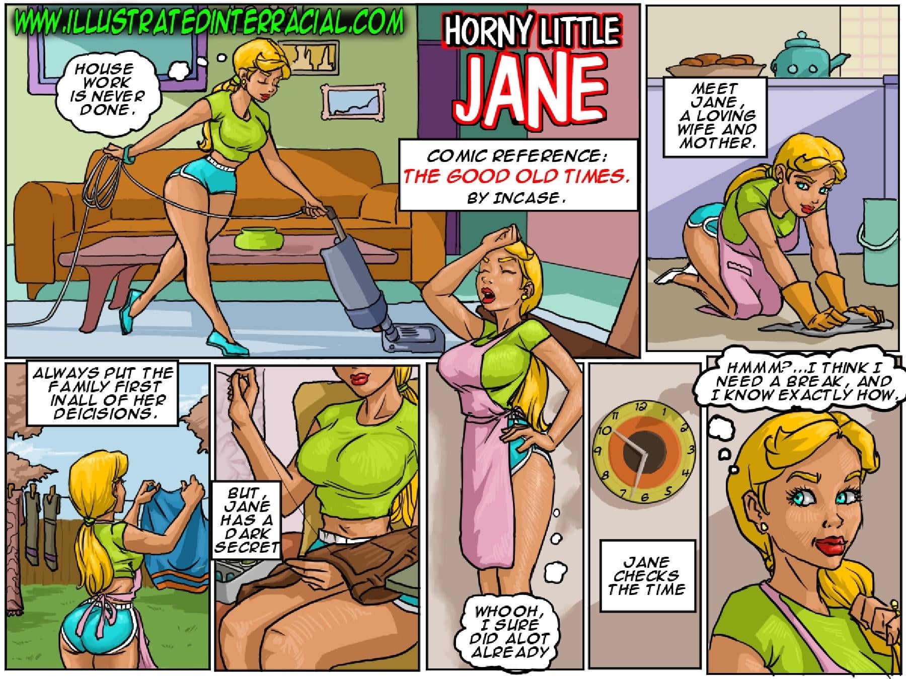 Horny Little Jane- Illustrated Interracial