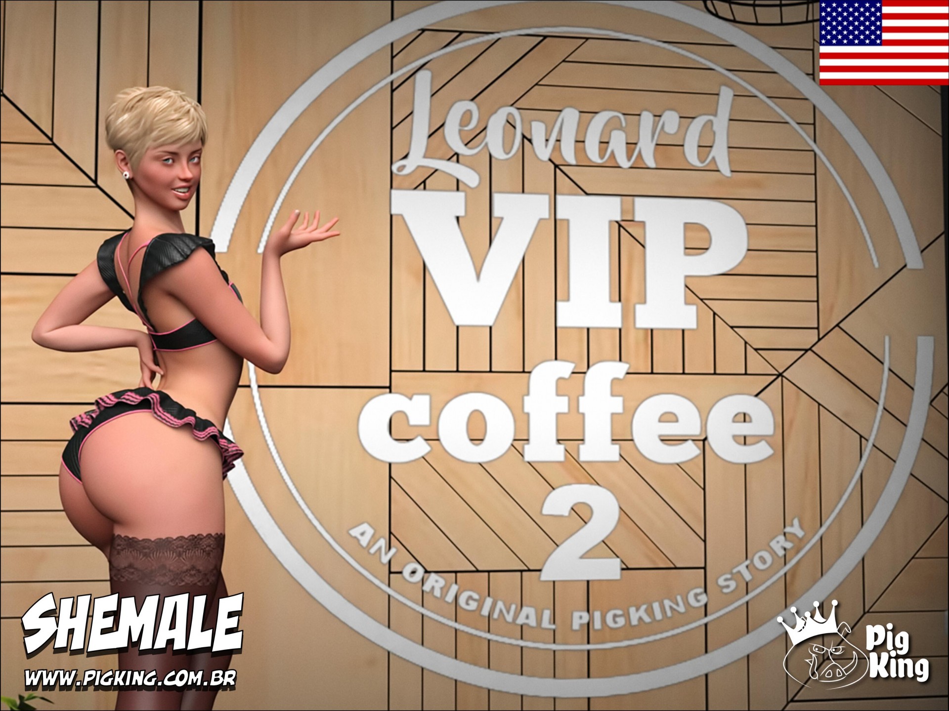 Leonard VIP Coffee 2 – Pig King Shemale