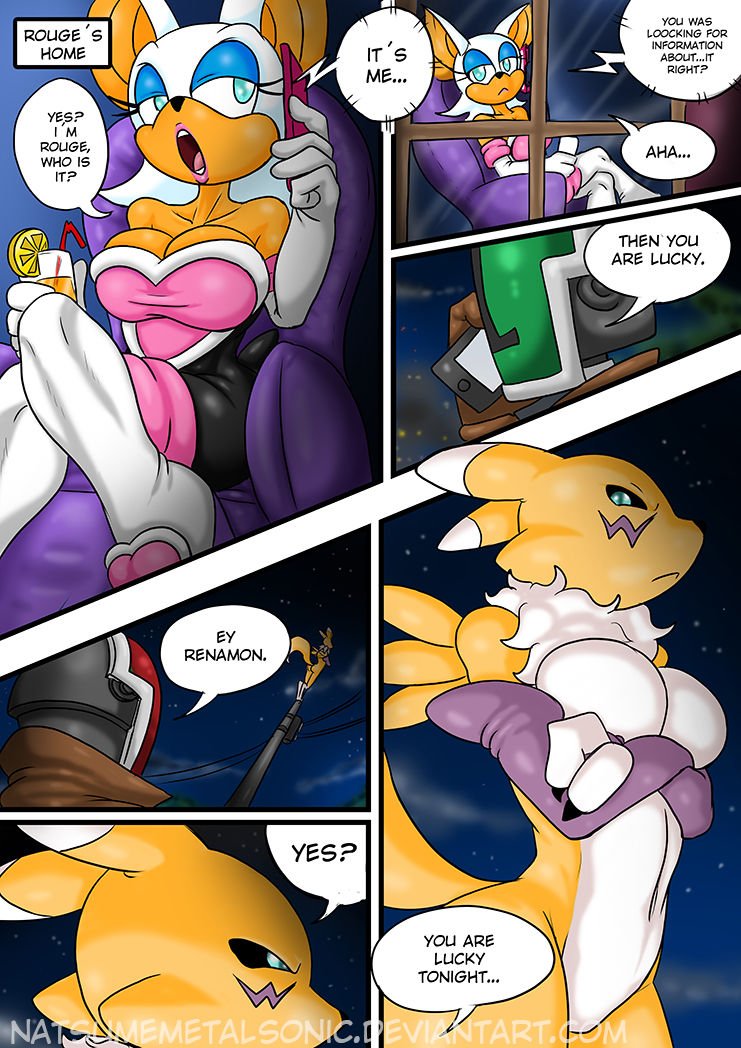 Rouge VS Bat (Sonic The Hedgehog, Digimon)