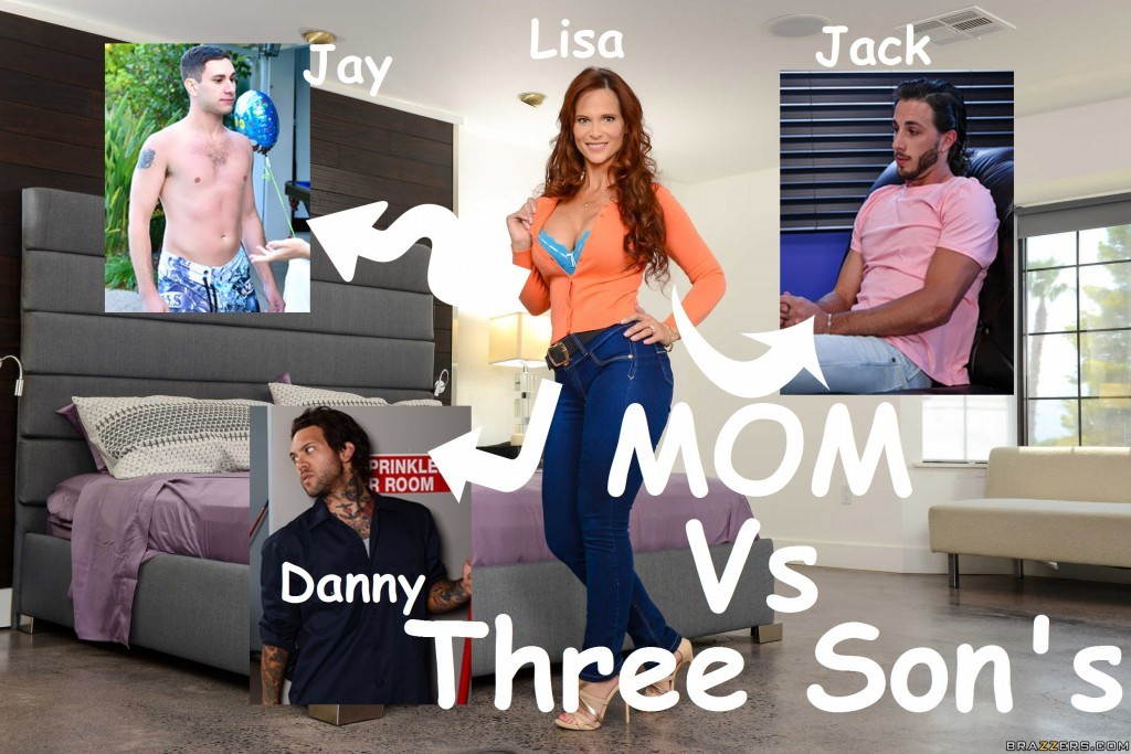 Mom VS 3 Son Fantasy – Brazzers