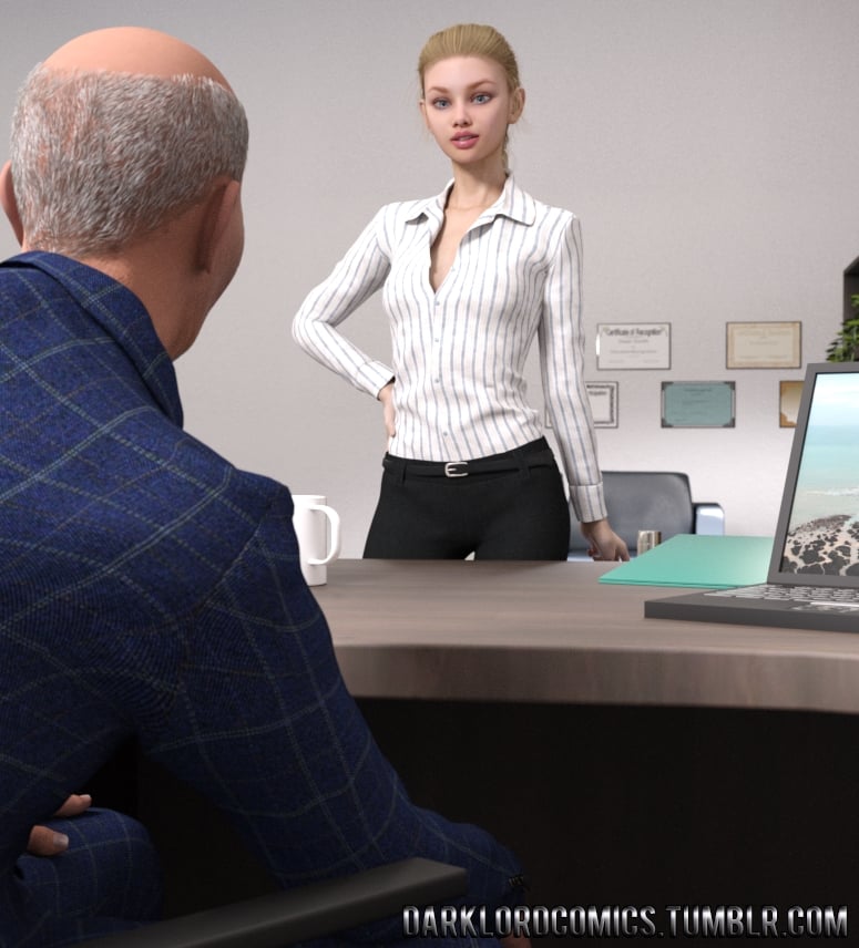 Elsa Hot daughter at work