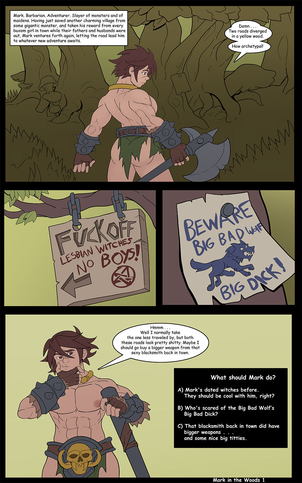 CYOA Mark in the Woods- MarkyDaySaid