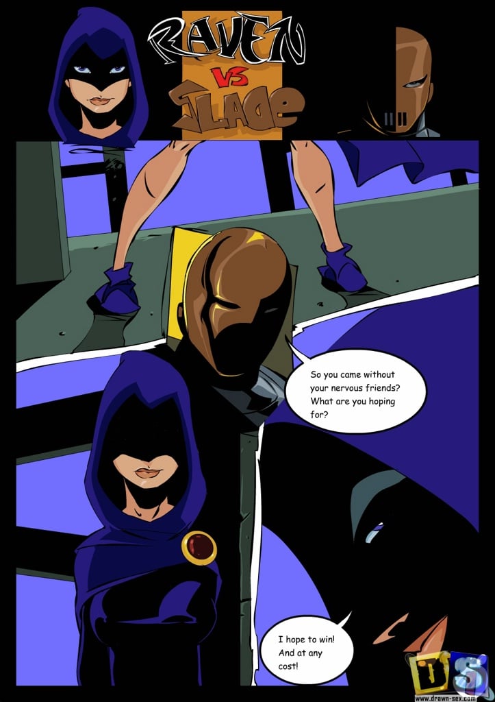 Raven Vs Slade- Teen Titans- Drawn Sex