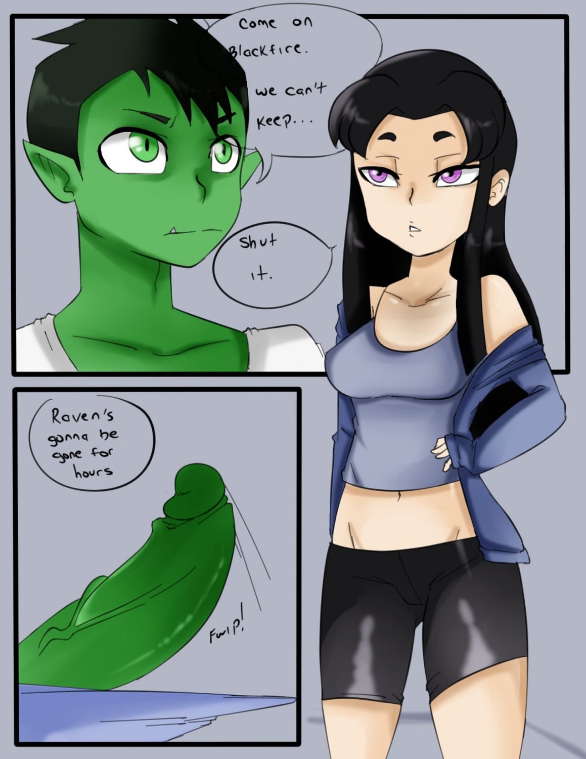 Teen Titans- Alone with Blackfire