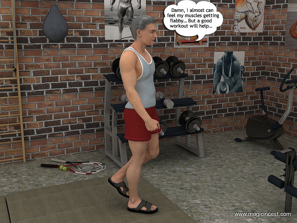Magic- Alice helps dad to be in shape
