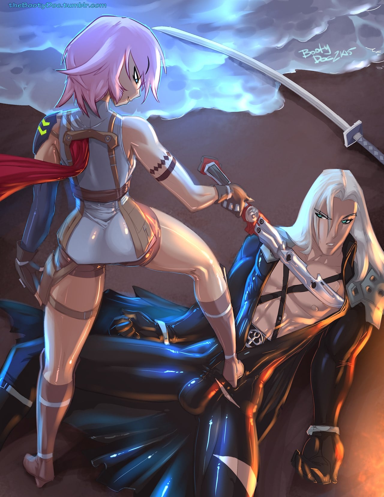 Lightning VS Sephiroth- Fred Perry