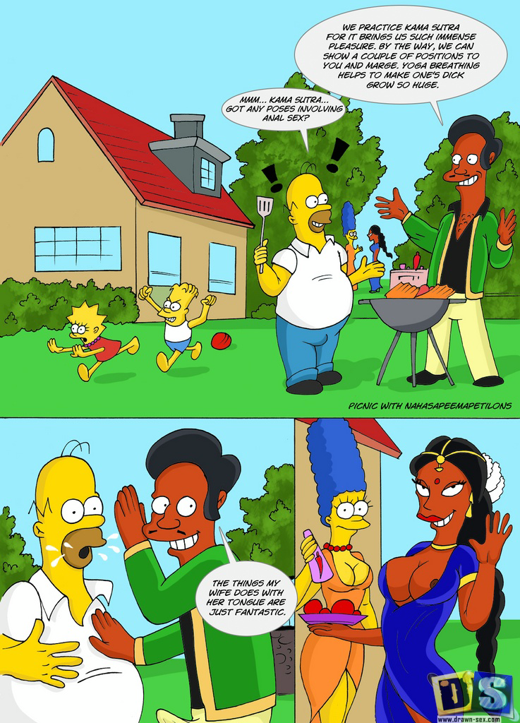 Drawn-Sex – Picnic with Nahasapeemapetilons (The Simpsons)