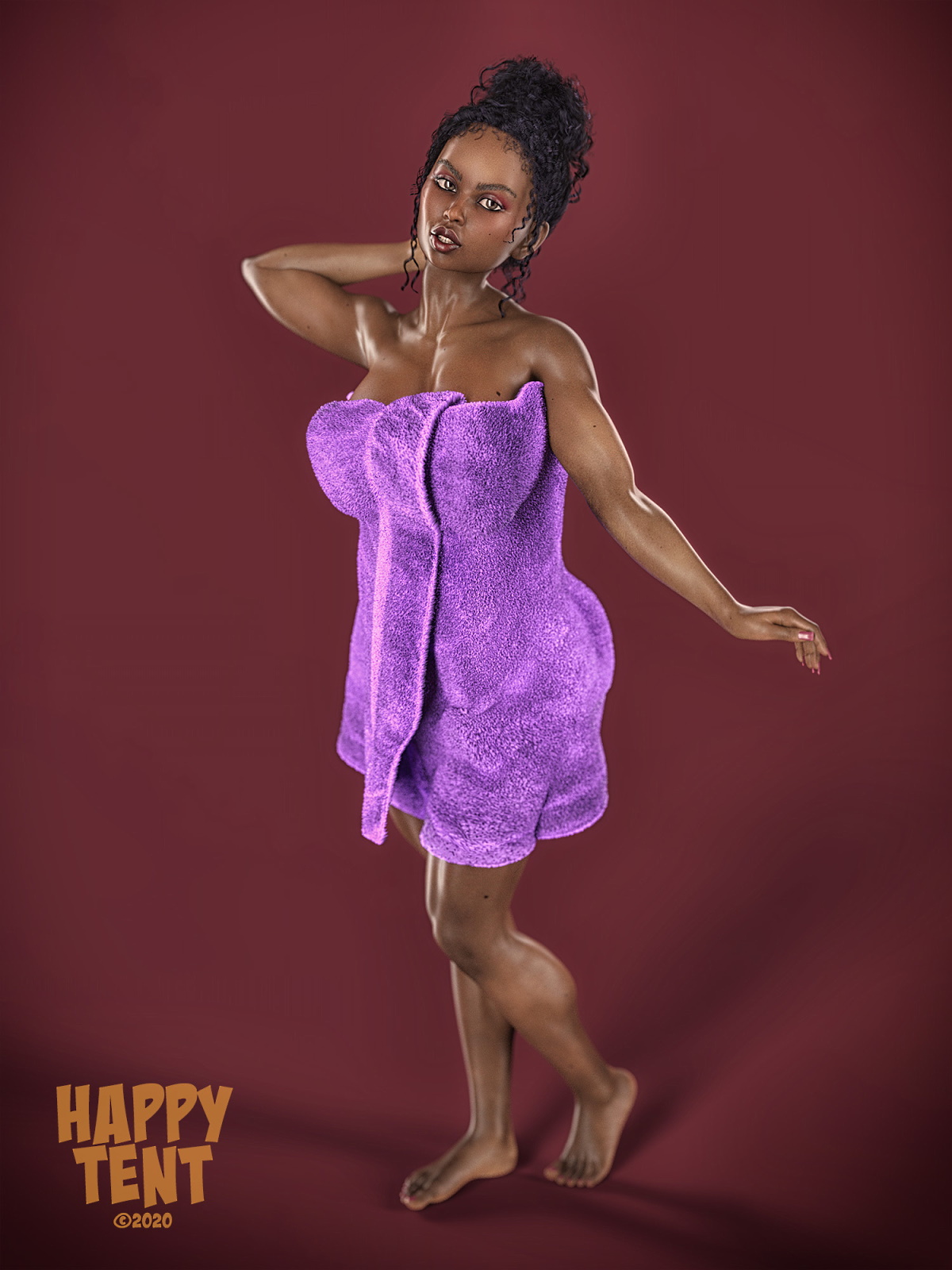 HappyTent – Tamika with a Towel