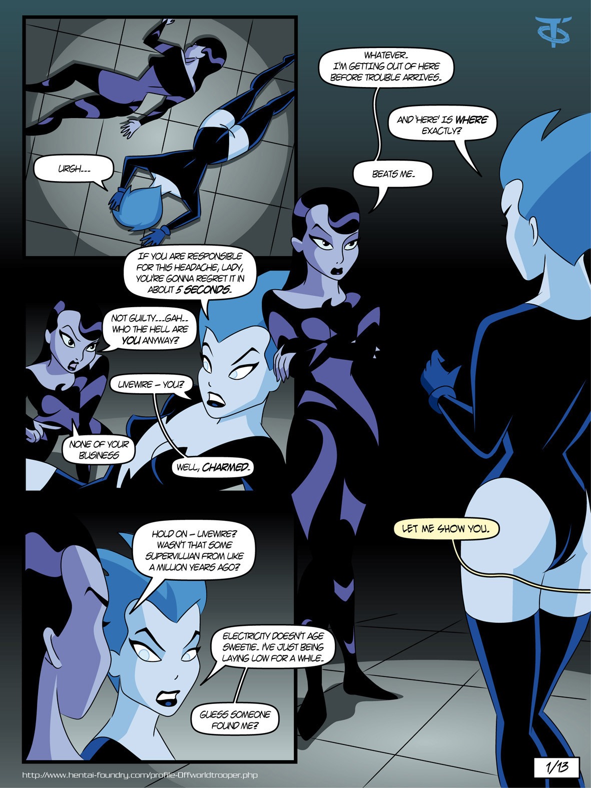 Inque and Livewire (Batman Beyond)