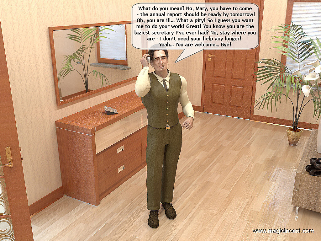 Dad’s new secretary- Magic Inzest