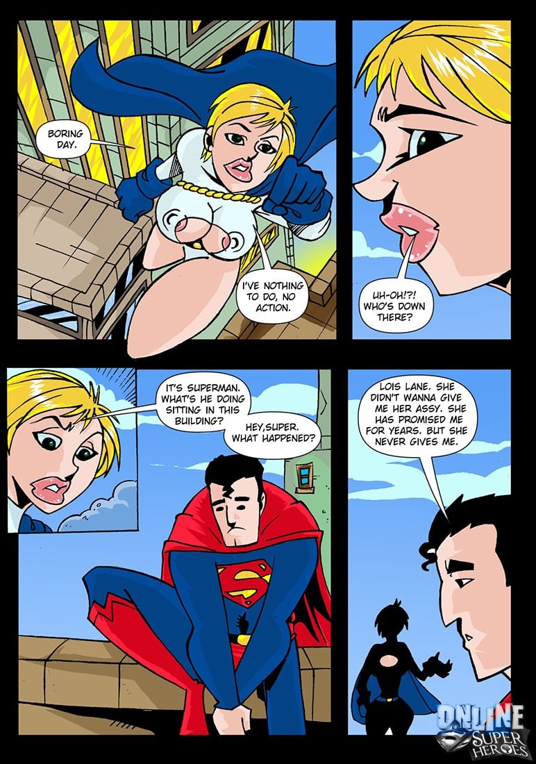 Power Girl gets asshole Fuck- Online Superheroes