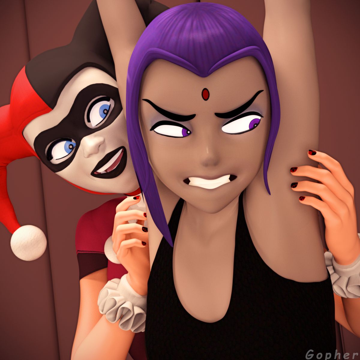 Raven Trapped in Arkham- Gopher