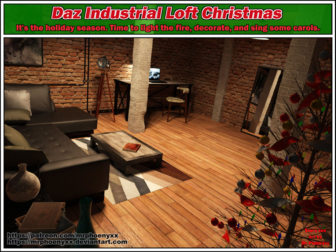 Daz Industrial Loft Christmas- Mr. Phoenyxx