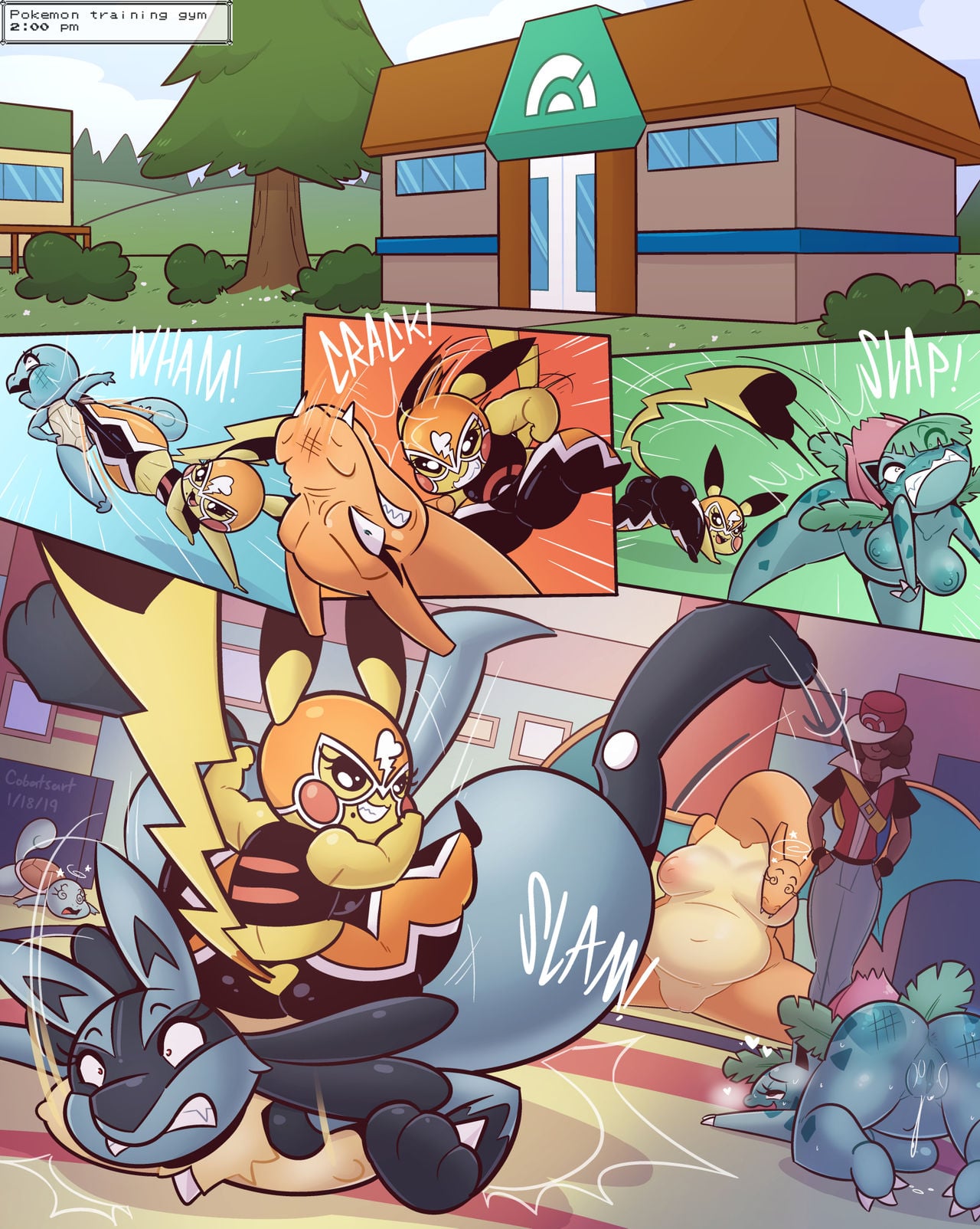 Chica’s Typical Training Day – Pokemon by Cobatsart