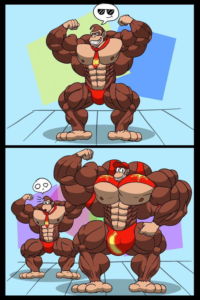 Muscle Banana (Donkey Kong) by Guzreuef