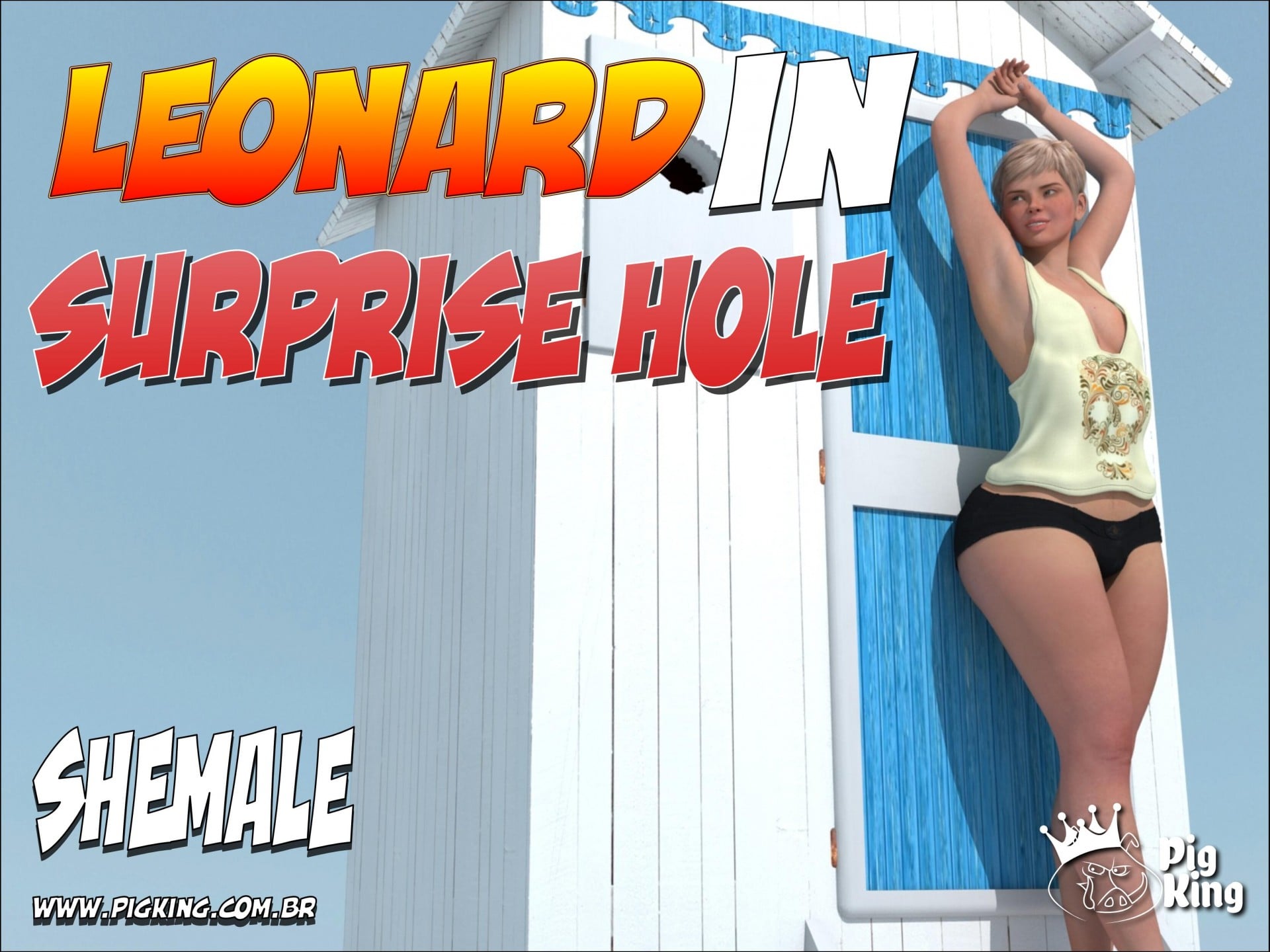 Leonard in Surprise Hole – Shemale PigKing