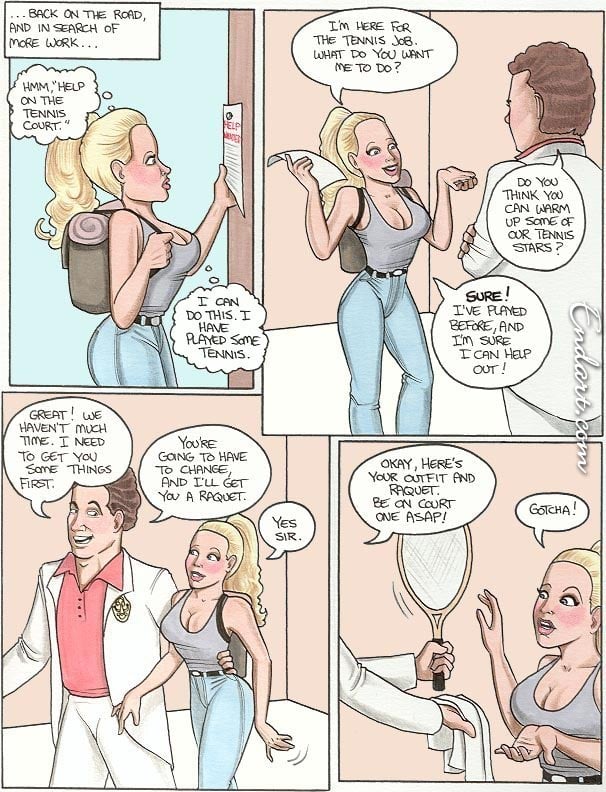 Spanking Pamelee Adventure-Tennis
