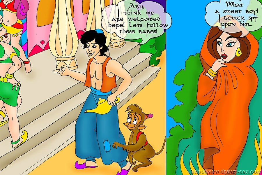 Aladdin Adventure- Drawn Sex