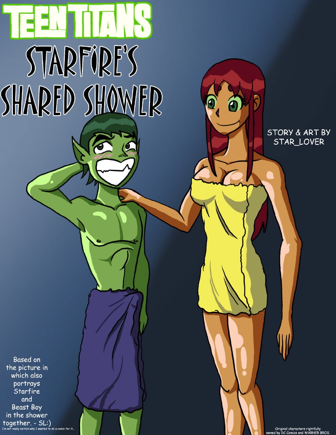Teen Titan- Starfire’s Shared Shower