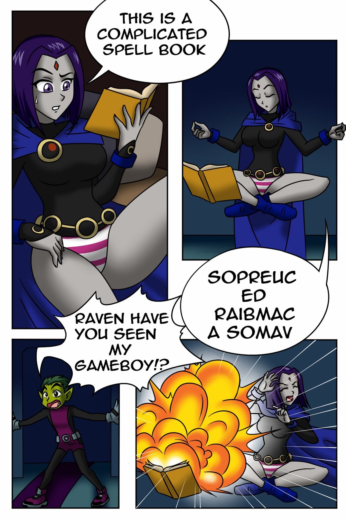 Beastboy & Raven Swap Bodies (TSFSingularity)