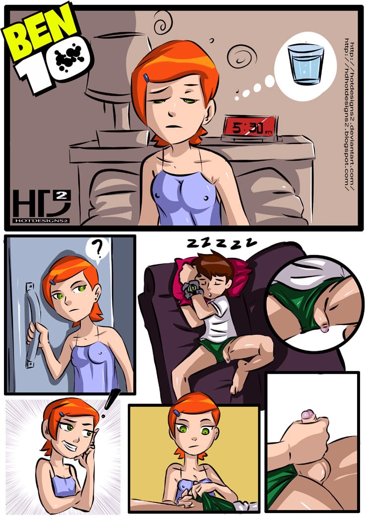 Gwen Blows Ben 10- Night Rest