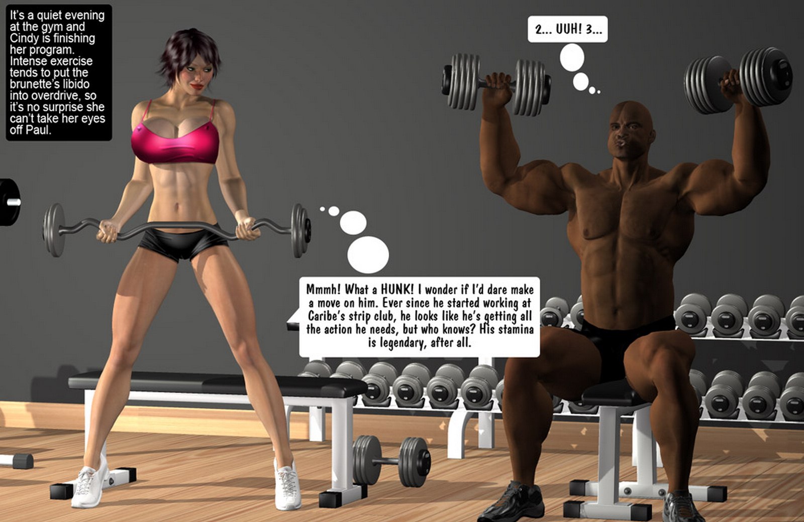 Huge Tits-Paul Dancing Fitness Sex