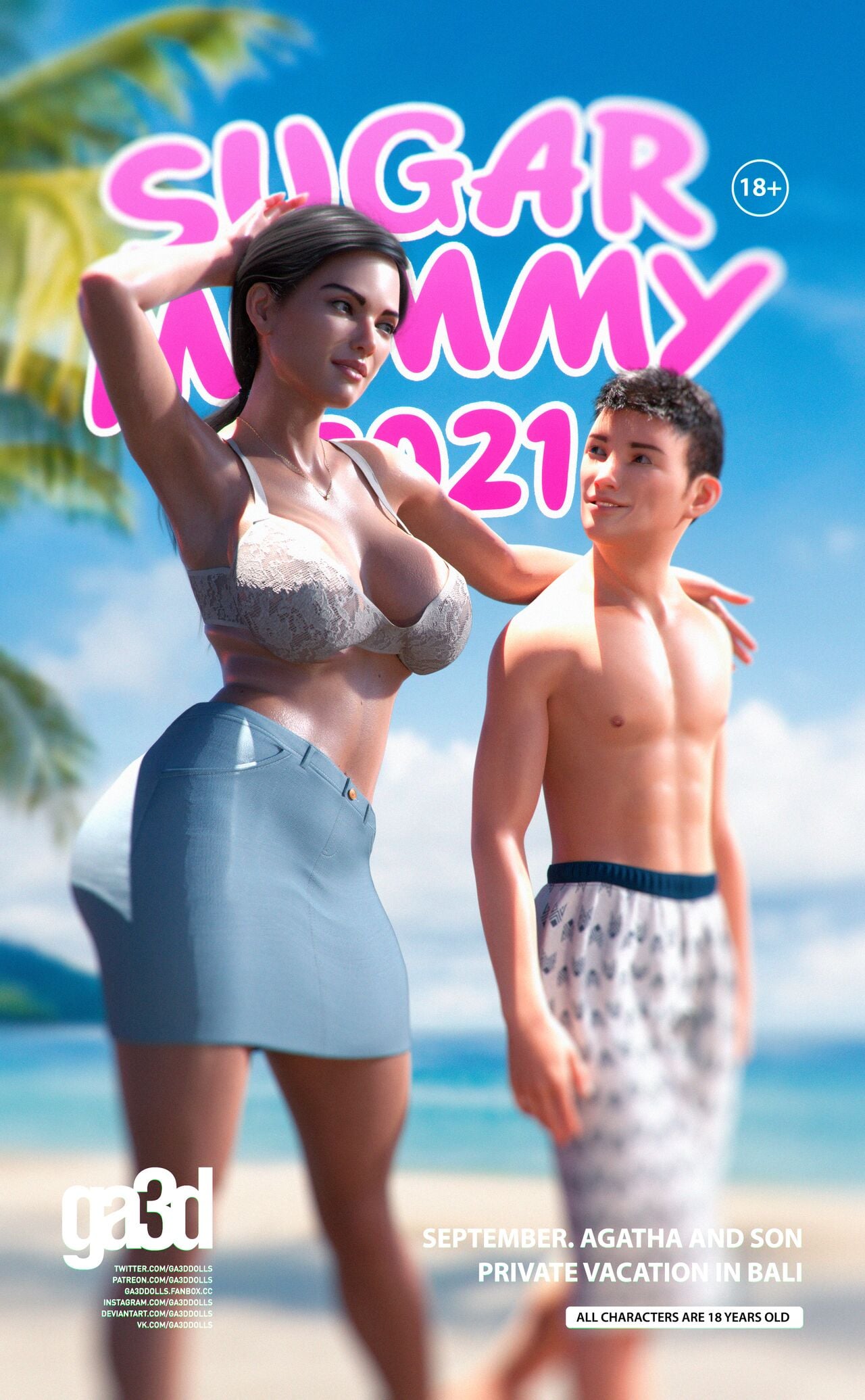 [GA3D] – Sugar Mommy – Agatha and Son Private Vacation in Bali
