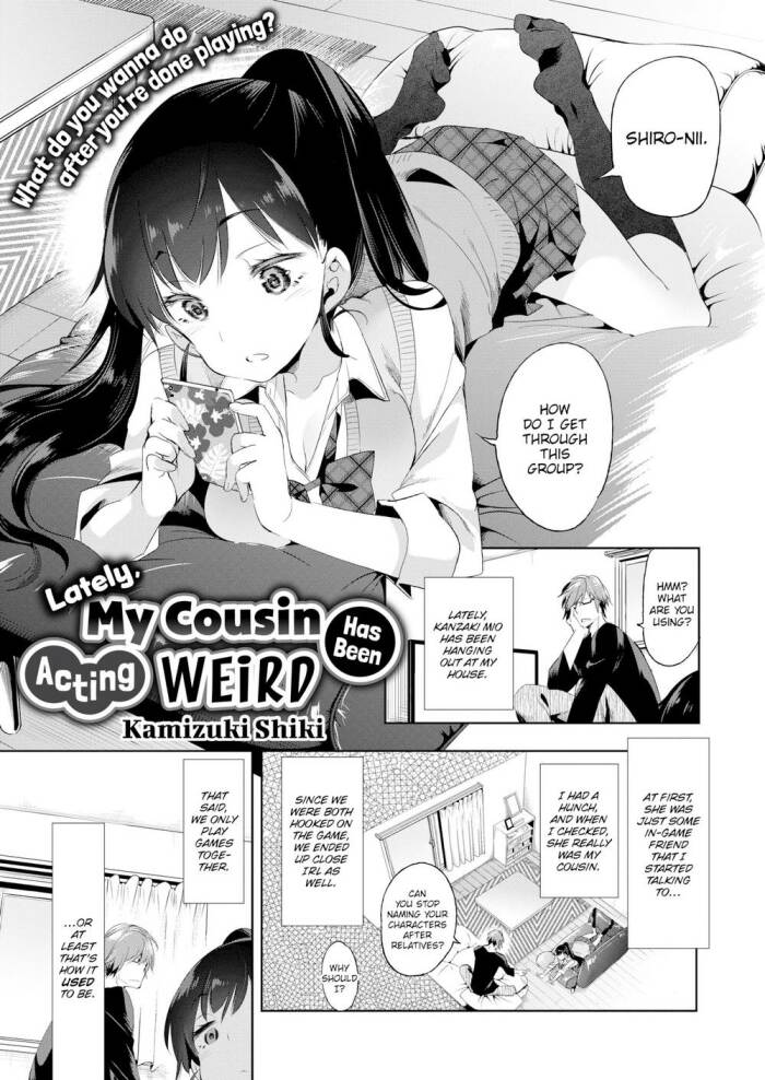 [Kamizuki Shiki] Lately, My Cousin Has Been Acting Weird