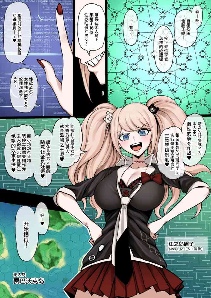 (Terasu MC)[Danganronpa 2] Kuzuryuu is defeated in the battle for the harem on the deserted island created by Enoshima Alter Ego, and is trained by Peko to become a female [柠檬水汉化组]