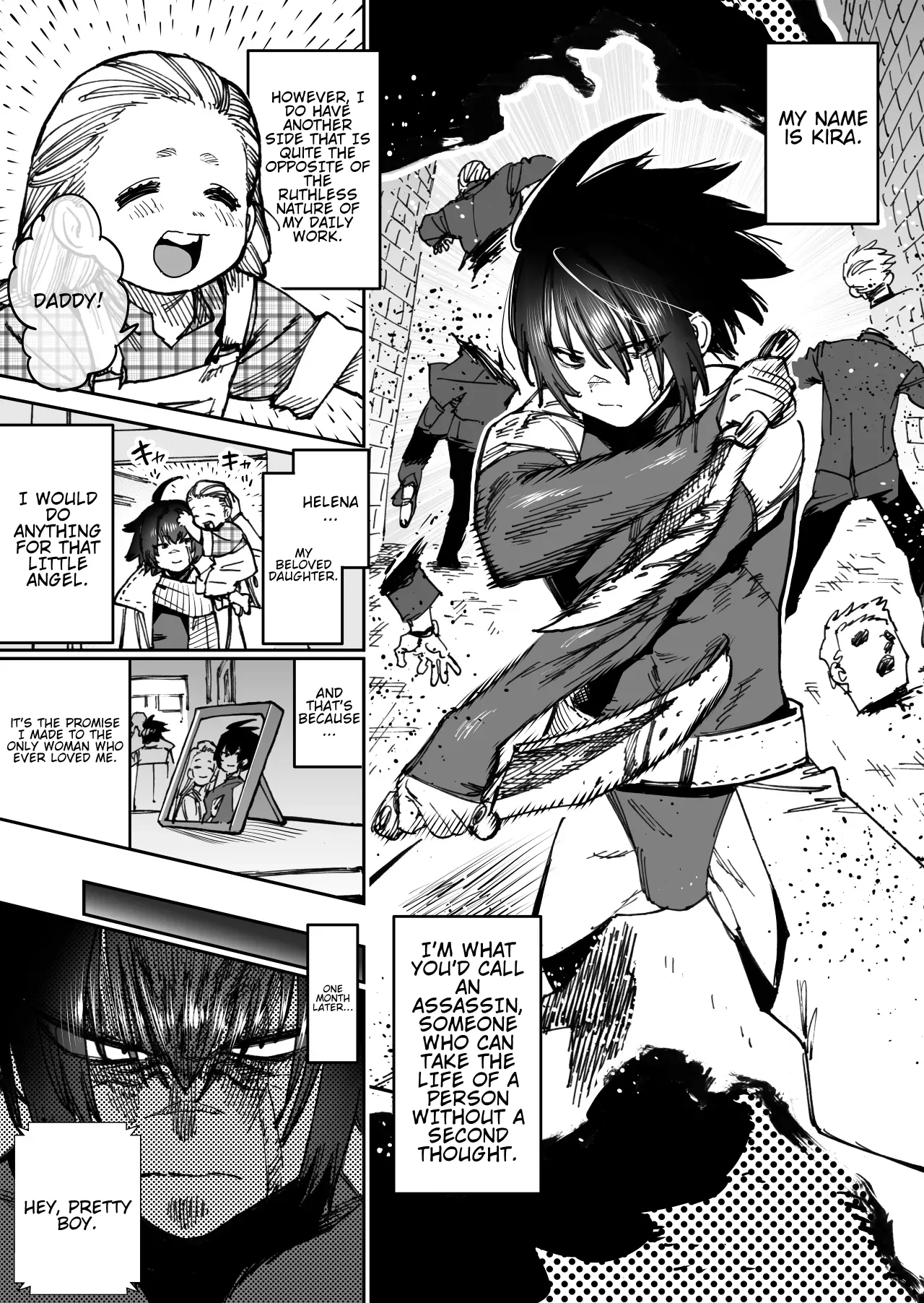 [Horieros] "Mesu Ochi" Sekai Saikyou no Koroshiya Self Mesu-ka Kaizou | The World's Strongest Assassin Self-Feminization (Ongoing)[English]