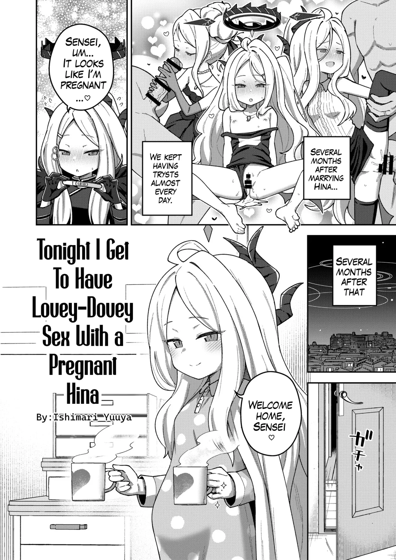 [Tempest (Ishimari Yuuya)]  Tonight I Get to Have Lovey Dovey Sex with a Pregnant Hina  (BlueArch U149 Haramase Goudou) (English)