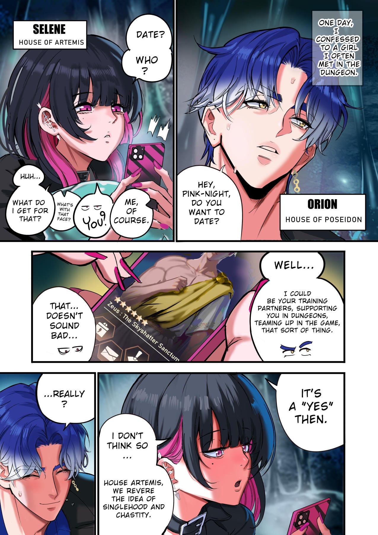 [Furiouzly] One day, I confessed to a girl I often met in the dungeon.