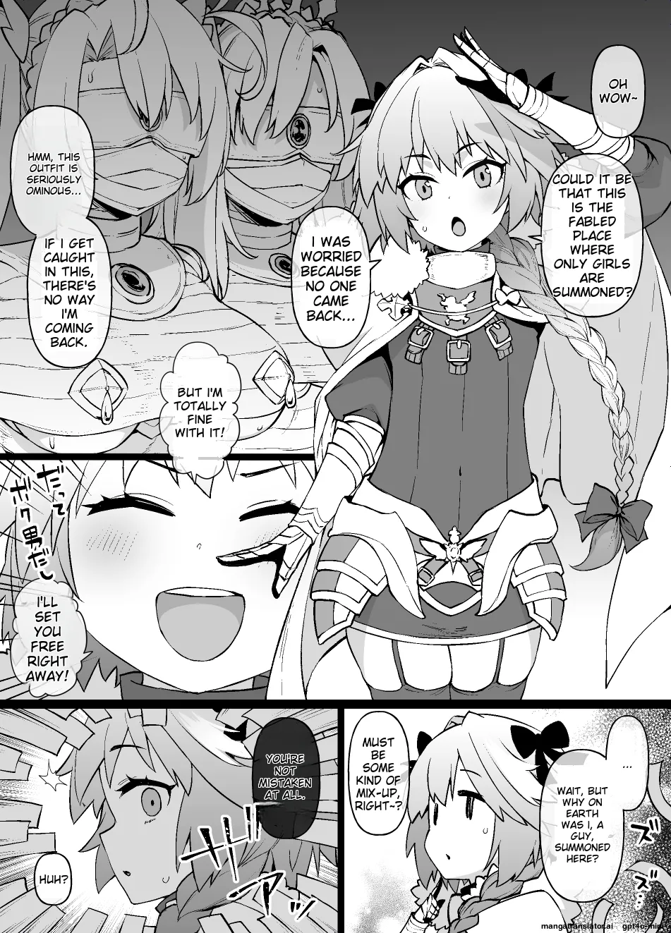 [Kusayarou] FGO MC Tokuiten - Astolfo Otokonoko & Futanari Nyotaika Hen (Fate Grand Order) [MTL]