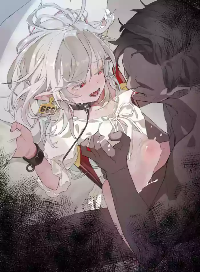 [Biyobiyo]【Manga (JP/EN)】Toraware no Kyūketsuki Elika Chō〇 Chikubi-zeme & Kairaku-ochi 【Manga 4p・Irasuto 1-mai + Sabun・Dezain Rafu】