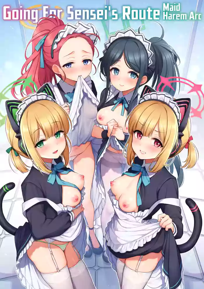 [K+W (Sasachinn)] Sensei Kouryaku Game Maid Harem Hen | Going For Sensei's Route Maid harem arc (Blue Archive)
