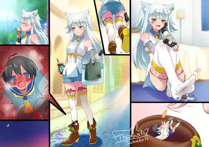 [ホオジロ鮫子] ショタっ子踏みつけ丸呑み