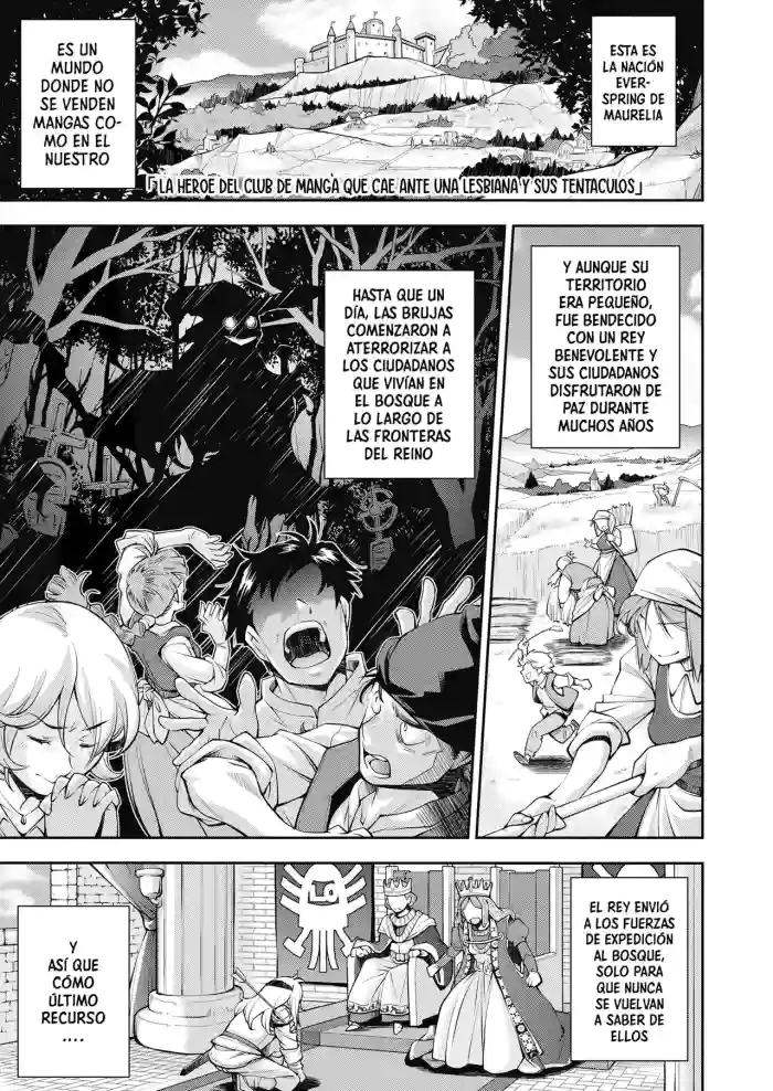 [(Ryoumoto Hatsumi)] La héroe del Club de manga que cae ante una lesbiana y sus tentáculos [Spanish] [Cult of Cunny] [Digital]