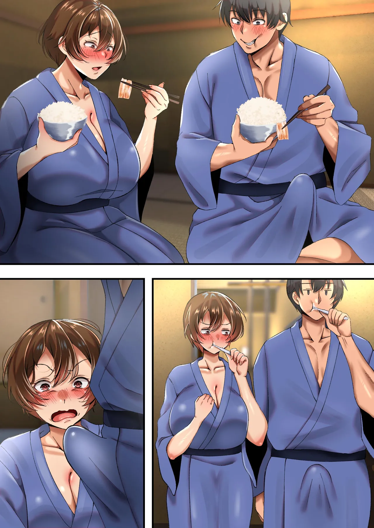 [Tokumori Hanten] Bakunyuu Nettomo o Otoko da to Kanchigai shita Ore Konyoku de Hatsujoushi Hametaoshita Ippaku Futsuka