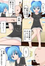 [Hanbun Kyojaku] Cirno ga Ie ni Yattekita! (Touhou Project)