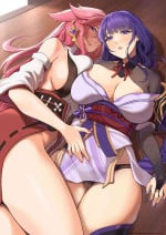 [KeinV] 神子さまや将軍さまと深める交流 (原神) [無修正]